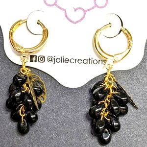 Handmade blackberry inspired earrings.